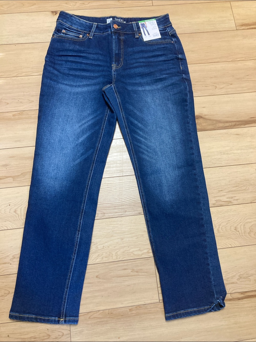 Time and Tru Women's Dark Blue Straight Leg Jeans